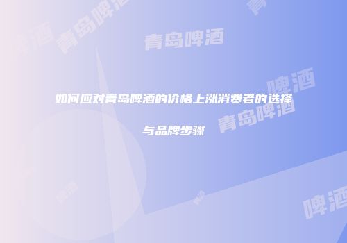 如何应对青岛啤酒的价格上涨消费者的选择与品牌步骤
