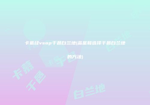 卡慕经vsop干邑白兰地(品鉴和选择干邑白兰地的方法)