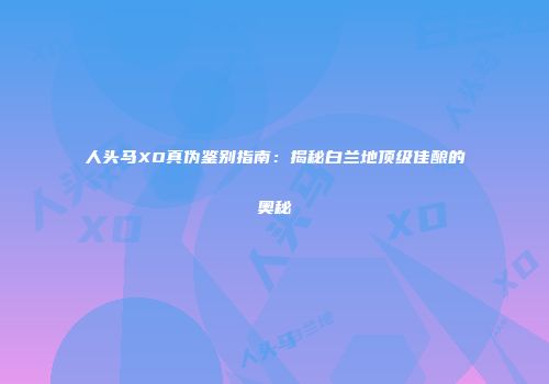 人头马XO真伪鉴别指南：揭秘白兰地顶级佳酿的奥秘