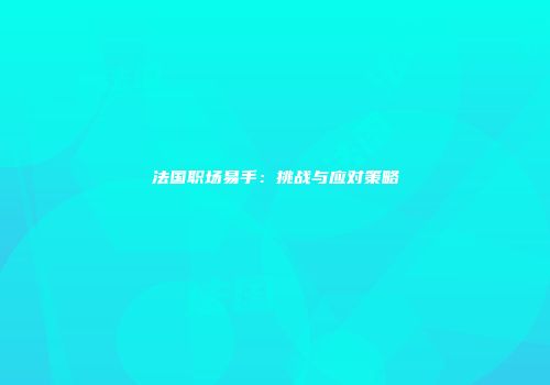 法国职场易手：挑战与应对策略