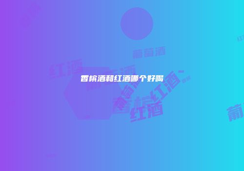 香槟酒和红酒哪个好喝