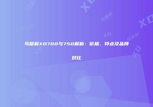 马爹利XO700与750解析：价格、特点及品牌对比