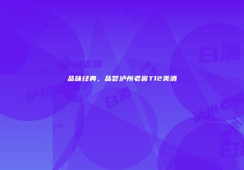 品味经典，品尝泸州老窖T12美酒