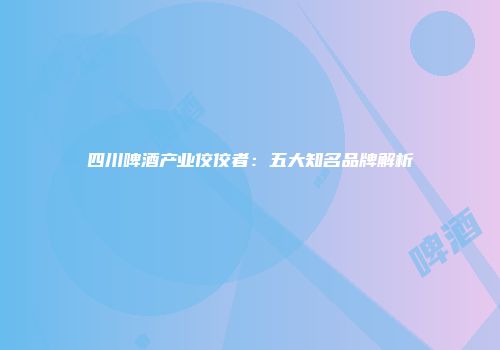 四川啤酒产业佼佼者：五大知名品牌解析