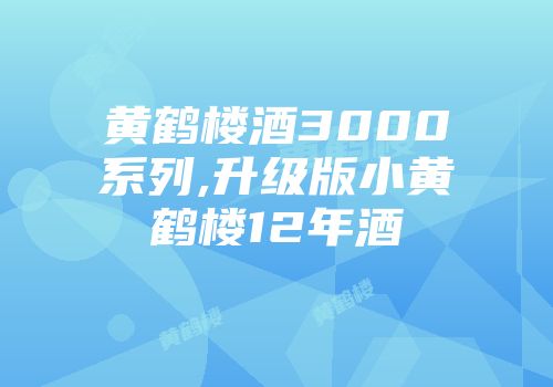 黄鹤楼酒3000系列,升级版小黄鹤楼12年酒
