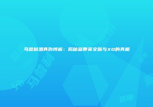 马爹利酒真伪辨析：揭秘蓝带英文版与XO的真相