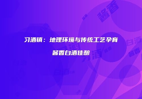 习酒镇：地理环境与传统工艺孕育酱香白酒佳酿