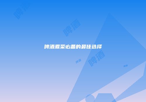 啤酒煮菜必备的最佳选择