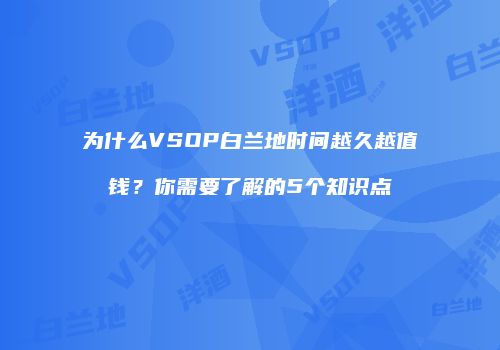 为什么VSOP白兰地时间越久越值钱？你需要了解的5个知识点