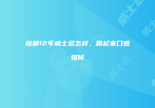 檀都12年威士忌怎样，喝起来口感如何