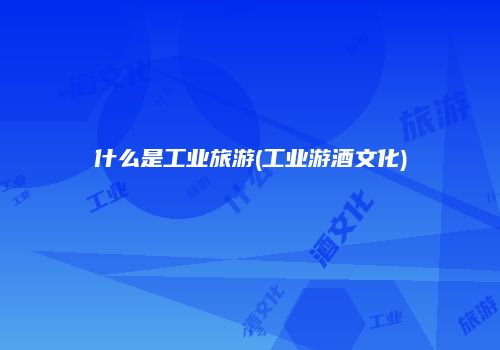 什么是工业旅游(工业游酒文化)