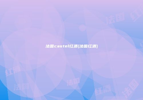 法国castel红酒(法国红酒)