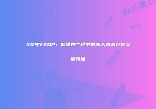 XO与VSOP：揭秘白兰地中的两大术语及其品质内涵