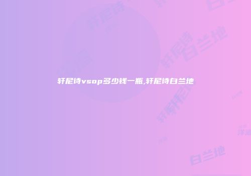 轩尼诗vsop多少钱一瓶,轩尼诗白兰地