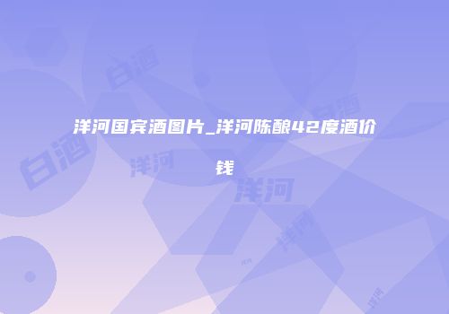 洋河国宾酒图片_洋河陈酿42度酒价钱