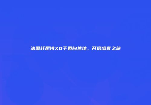 法国轩尼诗XO干邑白兰地，开启感官之旅