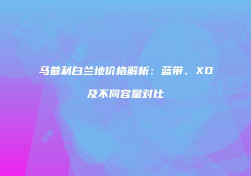 马爹利白兰地价格解析：蓝带、XO及不同容量对比