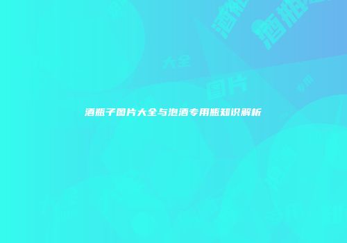 酒瓶子图片大全与泡酒专用瓶知识解析