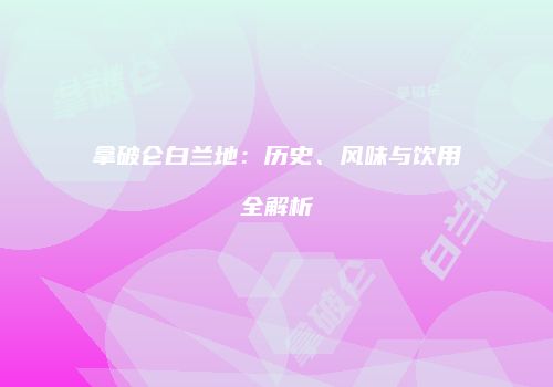 拿破仑白兰地：历史、风味与饮用全解析