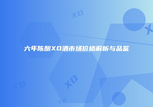 六年陈酿XO酒市场价格解析与品鉴