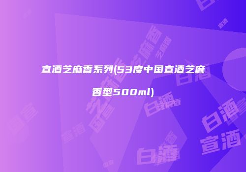 宣酒芝麻香系列(53度中国宣酒芝麻香型500ml)