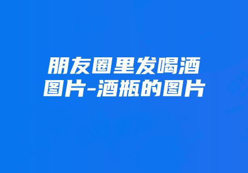 朋友圈里发喝酒图片-酒瓶的图片