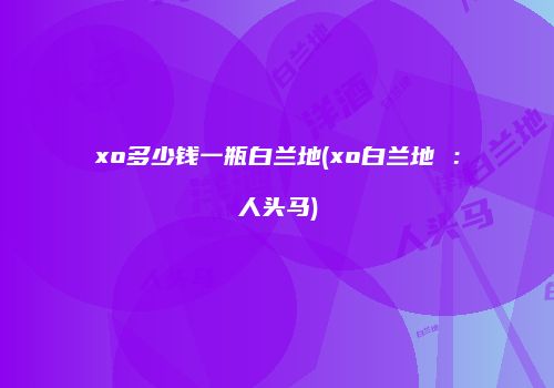 xo多少钱一瓶白兰地(xo白兰地 ：人头马)