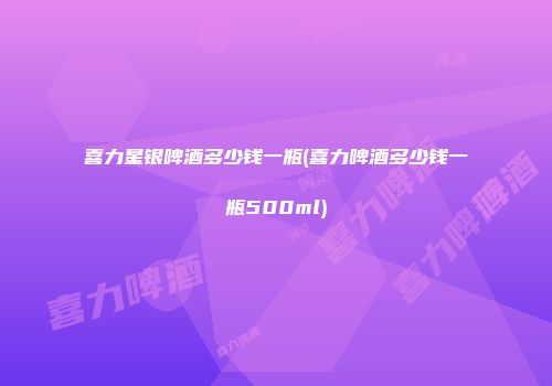 喜力星银啤酒多少钱一瓶(喜力啤酒多少钱一瓶500ml)