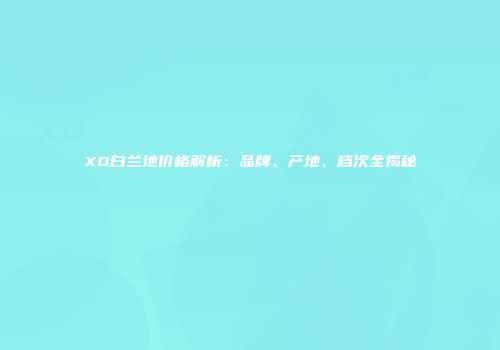 XO白兰地价格解析：品牌、产地、档次全揭秘