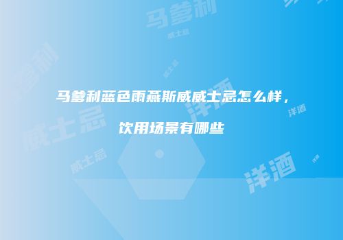 马爹利蓝色雨燕斯威威士忌怎么样，饮用场景有哪些