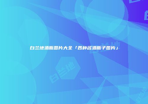 白兰地酒瓶图片大全「各种名酒瓶子图片」