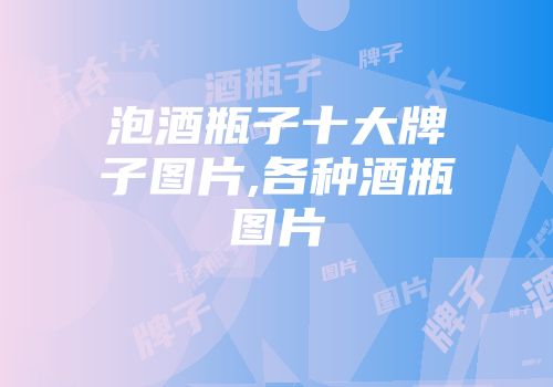 泡酒瓶子十大牌子图片,各种酒瓶图片