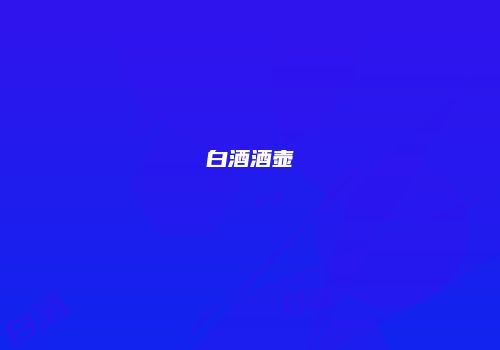 白酒酒壶