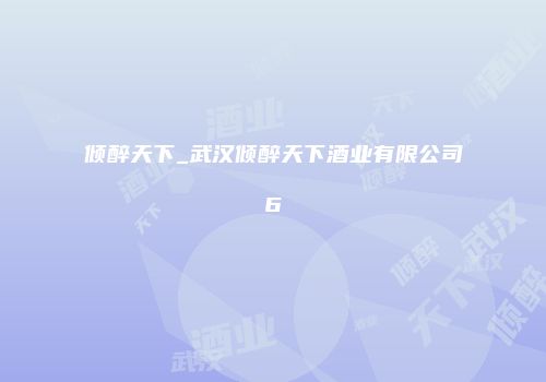 倾醉天下_武汉倾醉天下酒业有限公司6