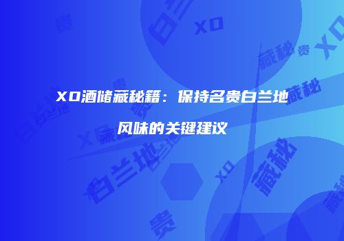 XO酒储藏秘籍：保持名贵白兰地风味的关键建议