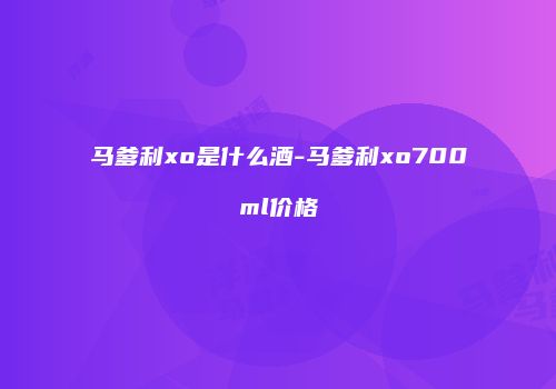 马爹利xo是什么酒-马爹利xo700ml价格