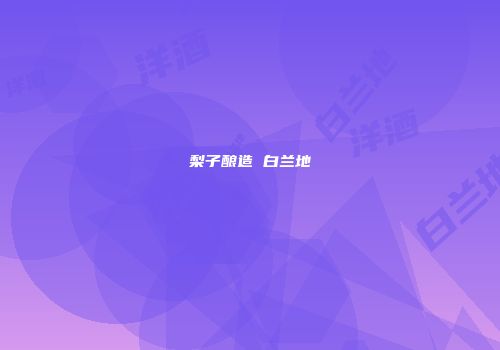 梨子酿造 白兰地