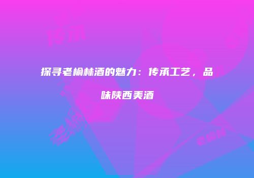 探寻老榆林酒的魅力：传承工艺，品味陕西美酒