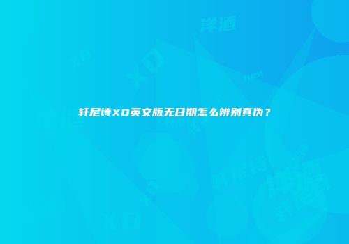 轩尼诗XO英文版无日期怎么辨别真伪？