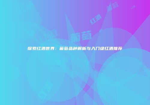 探索红酒世界：葡萄品种解析与入门级红酒推荐