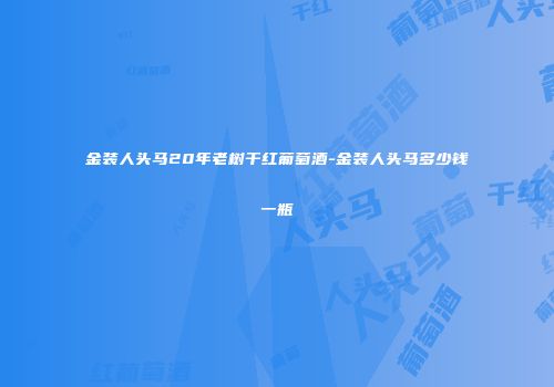 金装人头马20年老树干红葡萄酒-金装人头马多少钱一瓶