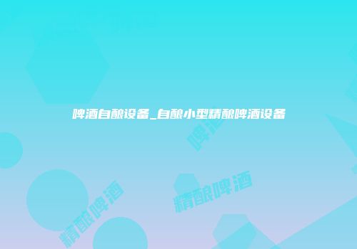 啤酒自酿设备_自酿小型精酿啤酒设备
