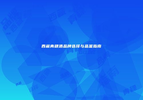西藏青稞酒品牌选择与品鉴指南