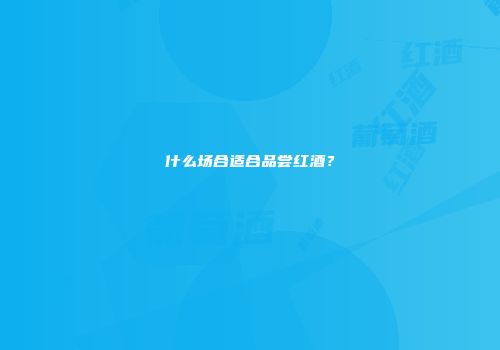 什么场合适合品尝红酒？