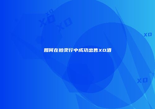 如何在拍卖行中成功出售XO酒