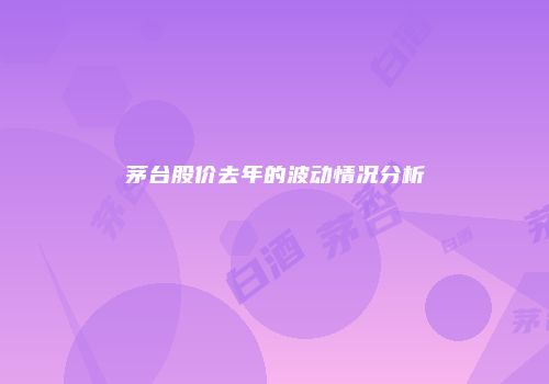 茅台股价去年的波动情况分析
