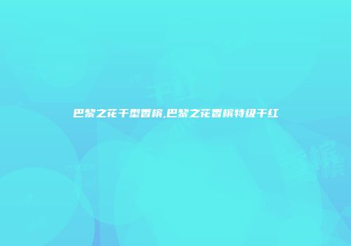 巴黎之花干型香槟,巴黎之花香槟特级干红