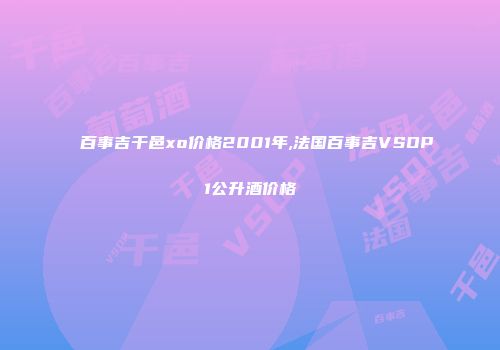 百事吉干邑xo价格2001年,法国百事吉VSOP1公升酒价格