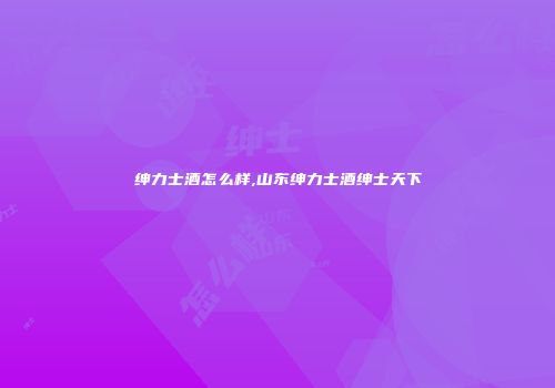 绅力士酒怎么样,山东绅力士酒绅士天下