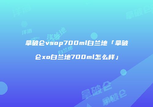 拿破仑vsop700ml白兰地「拿破仑xo白兰地700ml怎么样」
